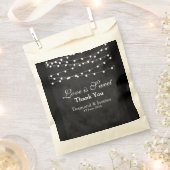 フェアリーライト&ハートの好意バッグ フェイバーバッグ (クリップ留めされた状態)