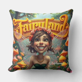 フェアリーランドおもしろいでかわいい変わった妖精 クッション