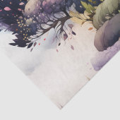 フェアリーランドの童話ダークブルーパープルとグリーン 薄葉紙 (詳細)