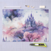 フェアリーランドの童話ダークブルーパープルとピンク 薄葉紙