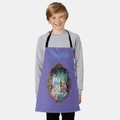 フェアリーランドへようこそパーソナライズされた エプロン (着用した状態)