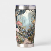 フェアリーランドウッドランドグリーン 保温保冷タンブラー (背面)