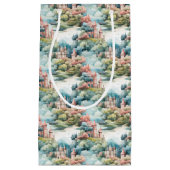 フェアリーランドキャッスルパステルピンクブルー スモールペーパーバッグ (正面)