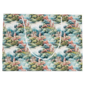 フェアリーランドキャッスルパステルピンクブルー ラージペーパーバッグ (裏面)