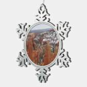 フェアリーランドキャニオンアットブライスキャニオンナショナルパーク スノーフレークピューターオーナメント (右)