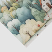 フェアリーランドビレッジグリーンとオレンジ 薄葉紙 (詳細)