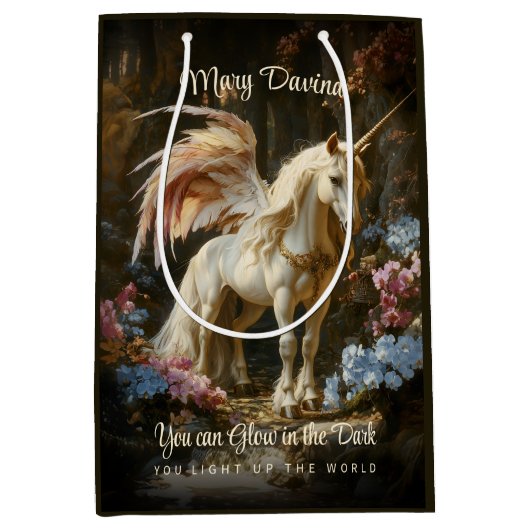 フェアリーランドファンタジーフォレストユニコーンフェアリー ミディアムペーパーバッグ (正面)