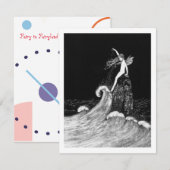 フェアリーランドフェアリーヴィンテージアート ノートカード (正面/裏面)