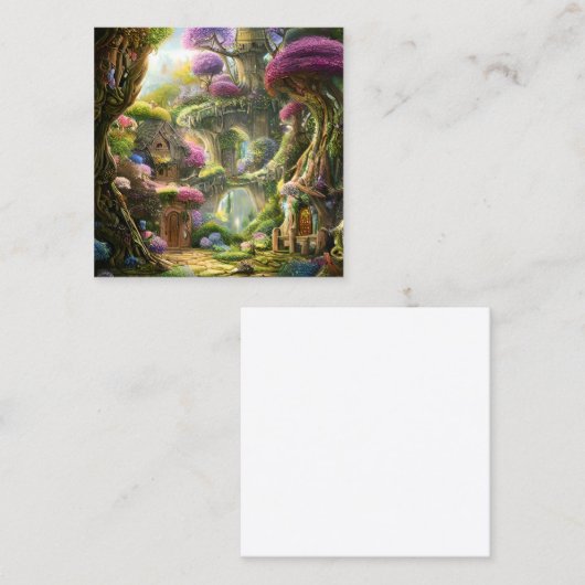 フェアリーランドフォレストグラフィック スクエア名刺 (正面/裏面)