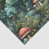 フェアリーランドマッシュルームハウスグリーンオレンジ 薄葉紙 (詳細)