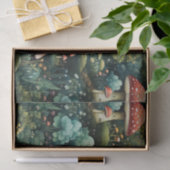 フェアリーランドマッシュルームハウスグリーンオレンジ 薄葉紙 (ギフト)