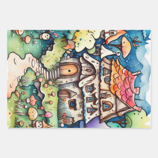 フェアリーランドラッピング紙 ラッピングペーパーシート (正面)