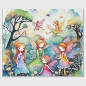 フェアリーランドラッピング紙 ラッピングペーパー (フラット)