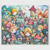 フェアリーランドラッピング紙 ラッピングペーパー (フラット)