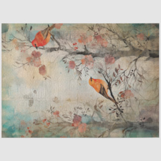 フェアリーランド春フォレストオレンジバード 薄葉紙