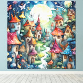 フェアリーランド魔法城 キャンバスプリント (インサイチュ (ウッドフロア))