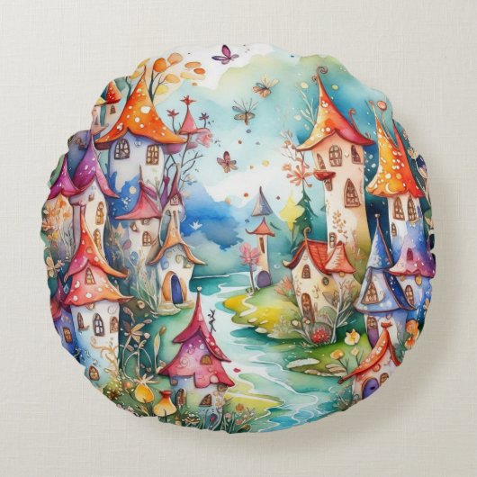 フェアリーランド魔法城 ラウンドクッション (正面)