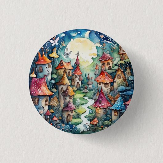 フェアリーランド魔法城 缶バッジ (正面)