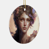 フェアリーレディファンタジーアート セラミックオーナメント (右)