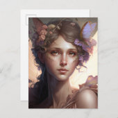 フェアリーレディファンタジーアート ポストカード (正面/裏面)
