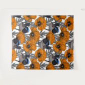 フェアリーレンツとオレンジポピーの花2 タペストリー (正面(横))