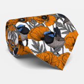 フェアリーレンツとオレンジポピーの花2 ネクタイ (ロール)