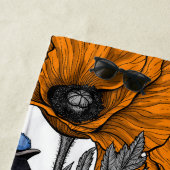 フェアリーレンツとオレンジポピーの花2 ビーチタオル (インサイチュ)