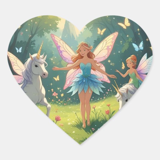 フェアリーワンダーランドコレクションパーティーの特典 ハートシール (正面)