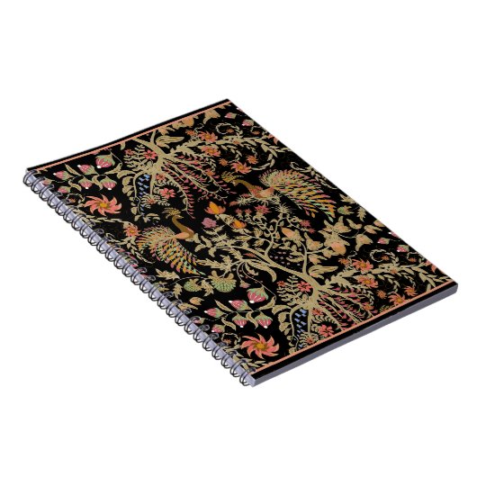 フェアリー中国のフローラの鳥のパターン ノートブック (右側)