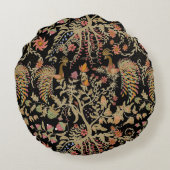 フェアリー中国のフローラの鳥のパターン ラウンドクッション (裏面)