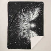 フェアリー信じスターライトファンタジーブラック シェルパブランケット (正面)