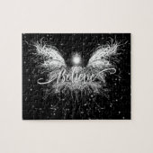 フェアリー信じスターライトファンタジーブラック ジグソーパズル (横)