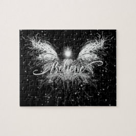 フェアリー信じスターライトファンタジーブラック ジグソーパズル