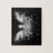 フェアリー信じスターライトファンタジーブラック ジグソーパズル (縦)