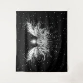 フェアリー信じスターライトファンタジーブラック タペストリー (正面)