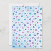 フェアリー凍っていタリーアイスプリンセスクラウン誕生日 招待状 (裏面)