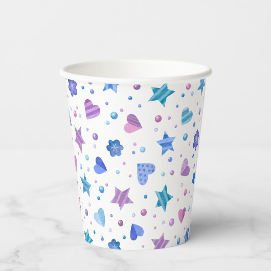 フェアリー凍っていタリーアイスプリンセスクラウン誕生日 紙コップ (裏面)