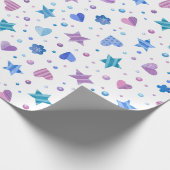 フェアリー凍っていタリーアイスプリンセス誕生日 ラッピングペーパー (角)