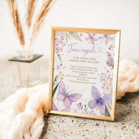 フェアリー初誕生日1歳の誕生日タイムカプセル ポスター