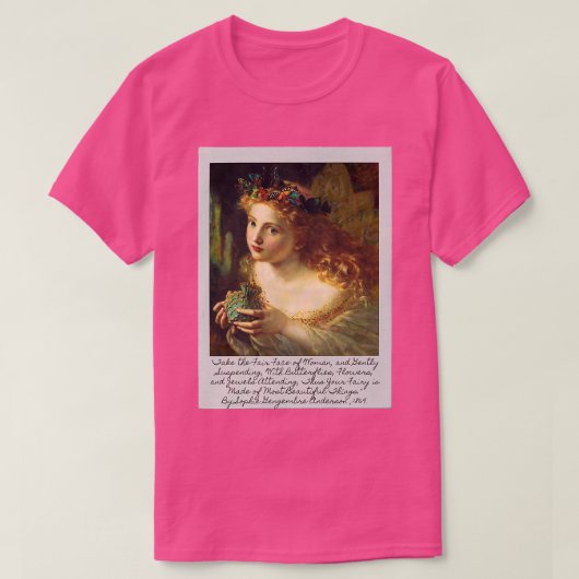 フェアリー妖精の国アート Tシャツ (デザイン正面)