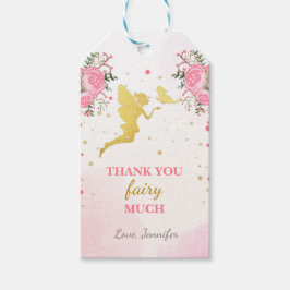 フェアリー感謝していユーラベルバタフライマジカル誕生日 ギフトタグ