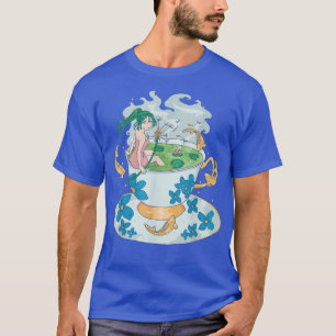 フェアリー日本のマンガチビ(小さくかわいく書いた感じ)かわいいオタクコイ Tシャツ