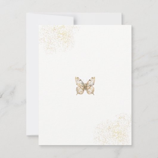 フェアリー最初のボホ誕生日パーティータイムカプセル ノートカード (裏面)