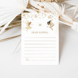 フェアリー最初のボホ誕生日パーティータイムカプセル ノートカード