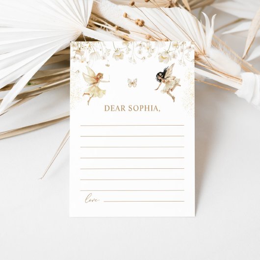 フェアリー最初のボホ誕生日パーティータイムカプセル ノートカード