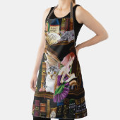 フェアリー猫ブックライブラリーファンタジー エプロン (インサイチュ)