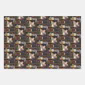 フェアリー猫ブックライブラリーファンタジー ラッピングペーパーシート (正面3)