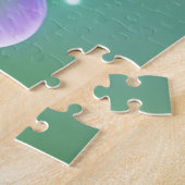 フェアリー白熱［赤熱］光を放つガーデンに青い蝶 ジグソーパズル (側面)