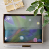 フェアリー白熱［赤熱］光を放つガーデンに青い蝶 薄葉紙 (ギフト)