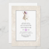 フェアリー白熱［赤熱］光を放つベイビーシャワー 招待状 (正面/裏面)